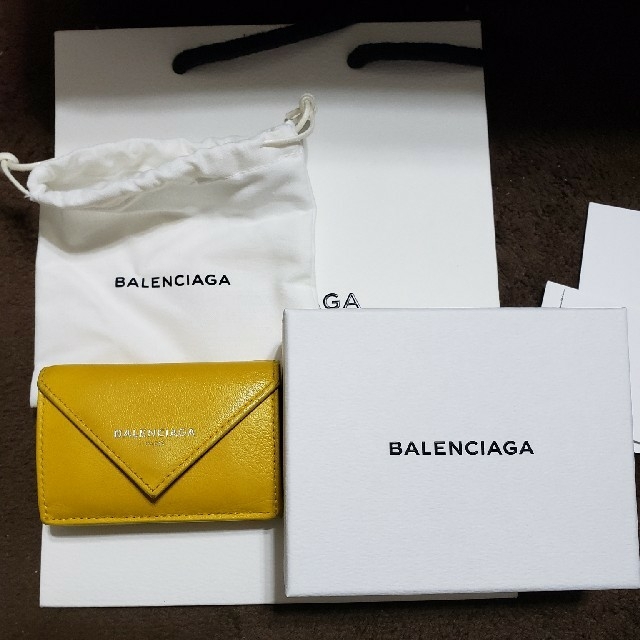 BALENCIAGA　ペーパー　ウォレット　財布　ミニ財布　三折り　二点