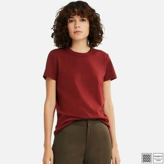 ユニクロ(UNIQLO)のUNIQLO U クルーネックT ブラウン(Tシャツ(半袖/袖なし))