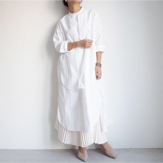 エンフォルド(ENFOLD)のmy clozette ロングシャツワンピース マイクローゼット 新品(ロングワンピース/マキシワンピース)