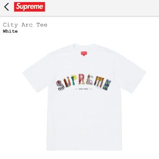 送込! 19ss Supreme City Arc Tee 白