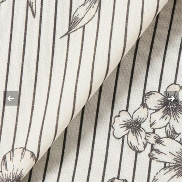 IENA(イエナ)のIENA ストライプフラワーブラウス レディースのトップス(シャツ/ブラウス(半袖/袖なし))の商品写真