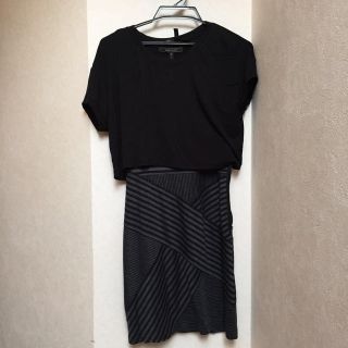 ビーシービージーマックスアズリア(BCBGMAXAZRIA)のBCBG☆着痩せワンピース(ミニワンピース)