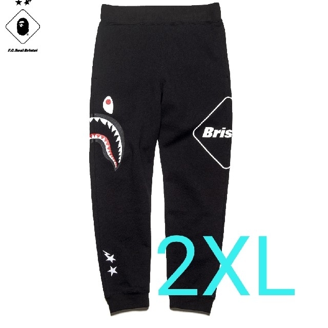 A BATHING APE(アベイシングエイプ)のFCRB BAPE SHARK SWEAT PANTS 2XL メンズのパンツ(その他)の商品写真