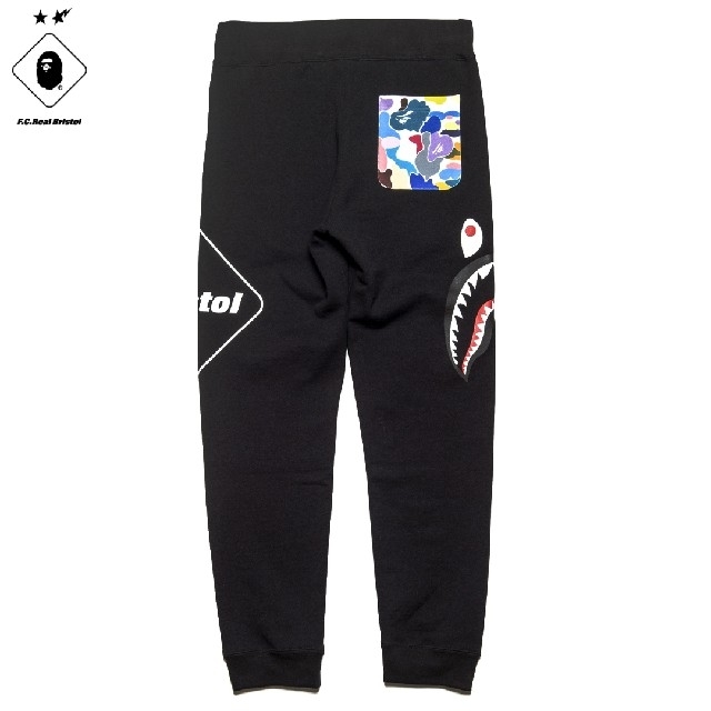 A BATHING APE(アベイシングエイプ)のFCRB BAPE SHARK SWEAT PANTS 2XL メンズのパンツ(その他)の商品写真