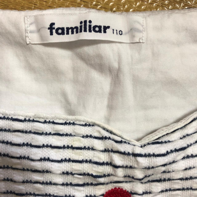 familiar(ファミリア)のfamiliar 女の子110夏服 マリン キッズ/ベビー/マタニティのキッズ服女の子用(90cm~)(Tシャツ/カットソー)の商品写真