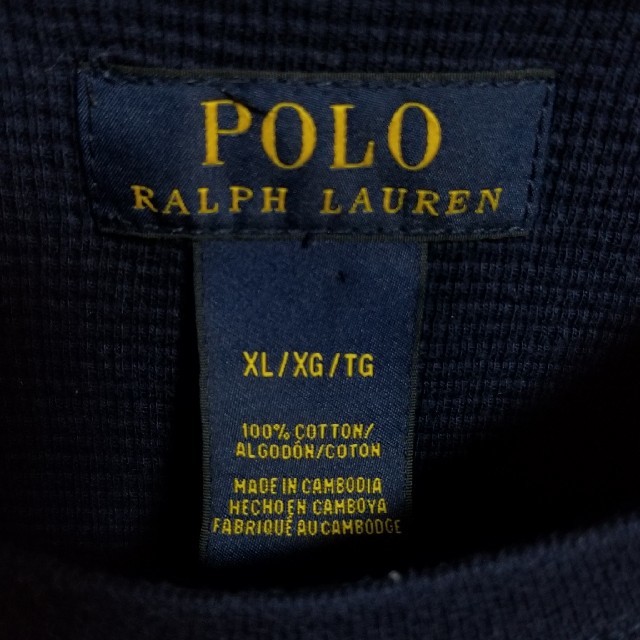 POLO RALPH LAUREN(ポロラルフローレン)のPolo Ralph Lauren 刺繍ロゴ サーマルカットソー メンズのトップス(Tシャツ/カットソー(七分/長袖))の商品写真