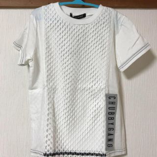 チャビーギャング(CHUBBYGANG)のCHUBBYGANG/タグ付き新品メッシュデザイン半袖Tシャツ/チャビーギャング(Tシャツ/カットソー)