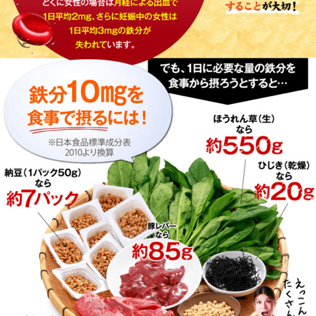 美めぐり習慣 鉄分補給貧血予防、葉酸サプリ 3点セットまで 食品/飲料/酒の健康食品(ビタミン)の商品写真