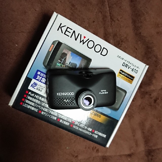 KENWOOD(ケンウッド)の美品 KENWOOD DRV-610 ドライブレコーダー 自動車/バイクの自動車(車内アクセサリ)の商品写真