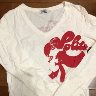 ヒステリックグラマー(HYSTERIC GLAMOUR)のヒステリックグラマー Vネック 長袖Tシャツ Sサイズ(Tシャツ/カットソー(七分/長袖))