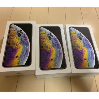 アイフォーン(iPhone)のiphone xs 64 3台まとめ買い simフリー(スマートフォン本体)