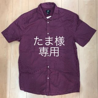 エイチアンドエム(H&M)の【未使用・タグ付】メンズ 半袖薄手シャツ(シャツ)