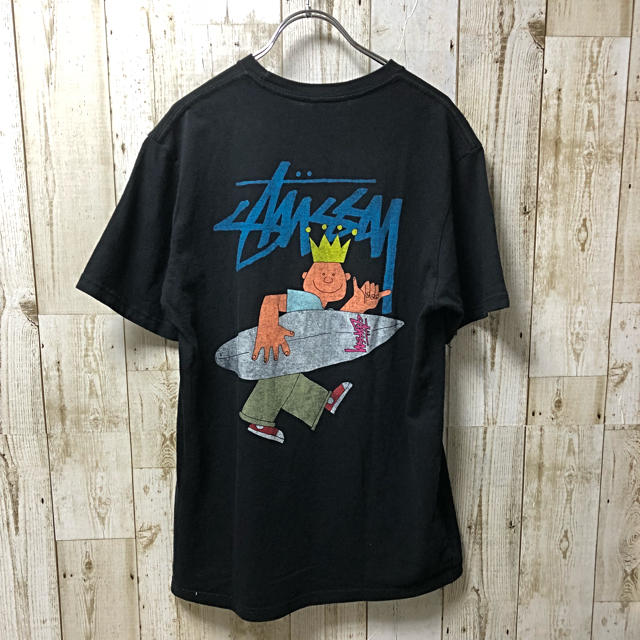 Stussy ステューシー サーフマン　プリント Tシャツ  size L