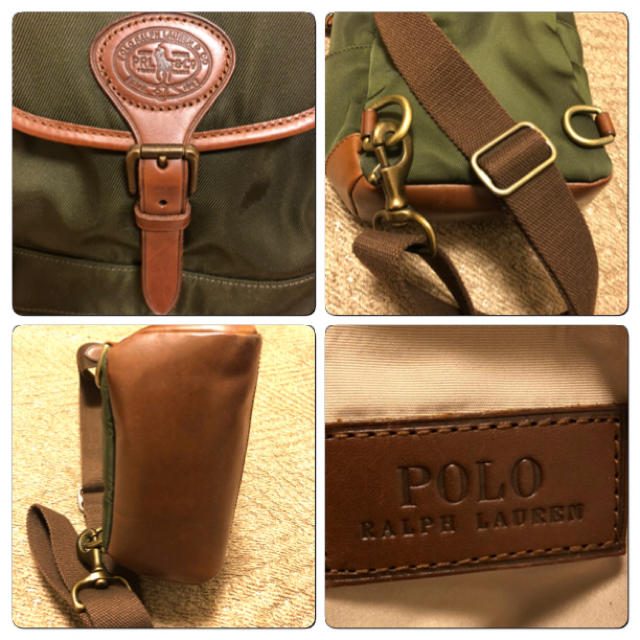 POLO RALPH LAUREN(ポロラルフローレン)のラルフローレン ショルダー ボディ バッグ レザー 鞄  メンズのバッグ(ボディーバッグ)の商品写真