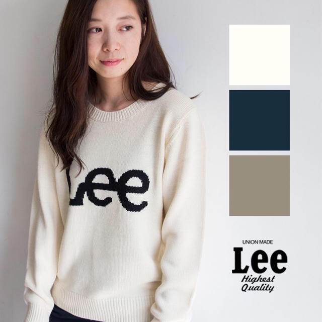 Lee(リー)のLee ニット ほぼ未使用 白 レディースのトップス(ニット/セーター)の商品写真