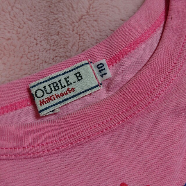 DOUBLE.B(ダブルビー)のミキハウス◆ダブルＢ◆長袖カットソー110 キッズ/ベビー/マタニティのキッズ服女の子用(90cm~)(Tシャツ/カットソー)の商品写真