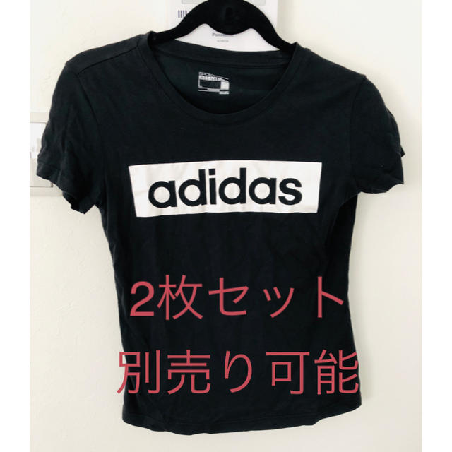 adidas(アディダス)のadidas アディダスTシャツ2枚セット レディースのトップス(Tシャツ(半袖/袖なし))の商品写真