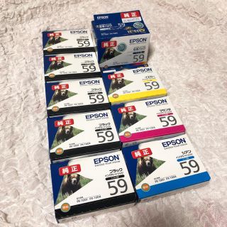 エプソン(EPSON)のEPSON  純正 インクカ―トリッジ ICBK59 ICY59他 13本セット(PC周辺機器)