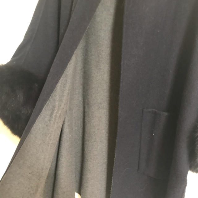 ファーカフスポンチョコート | www.innoveering.net