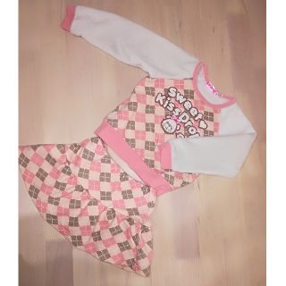 ベベ(BeBe)のBeBe★裏起毛セットアップ♥(ワンピース)