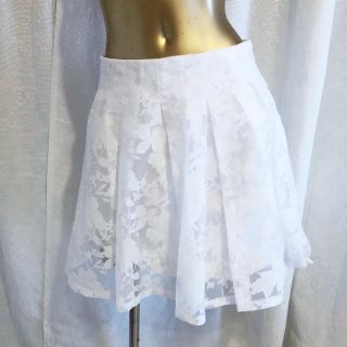 ジルスチュアート(JILLSTUART)のジル ホワイト レース スカート(ミニスカート)