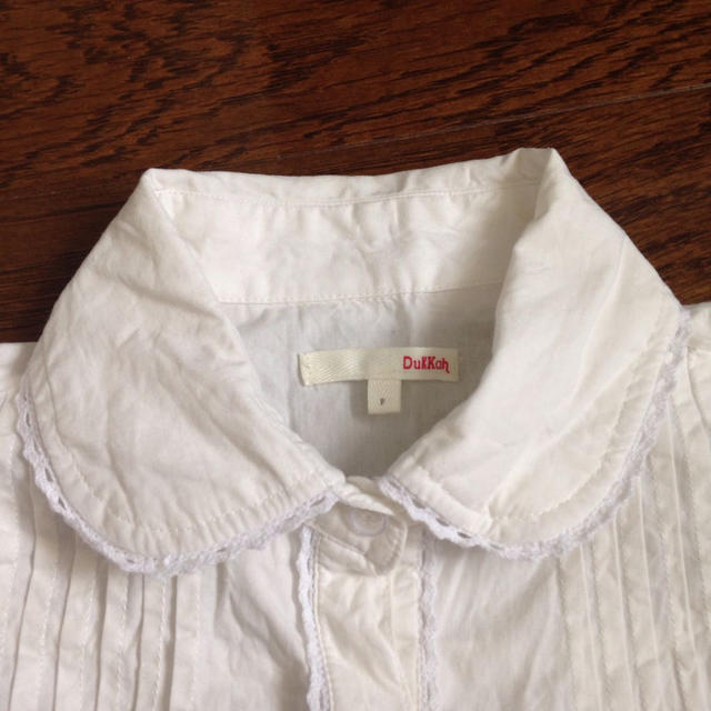 WEGO(ウィゴー)のホワイト半袖シャツ レディースのトップス(シャツ/ブラウス(半袖/袖なし))の商品写真