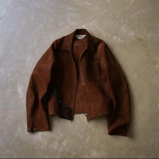 サンシー(SUNSEA)のSUNSEA 18aw  スウェード ブルゾン レザージャケット(ブルゾン)