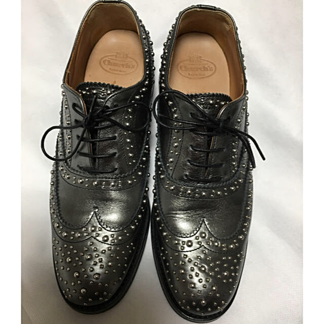 Churchs Burwood Met チャーチ バーウッドメット スタッズ 即納・良品 Church's チャーチ BURWOOD MET/バーウッド メット ローファー/革靴