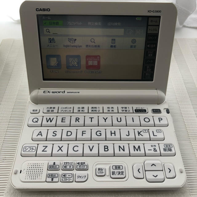 CASIO(カシオ)のCASIO EX-word  XD-G3800. WE スマホ/家電/カメラのPC/タブレット(電子ブックリーダー)の商品写真