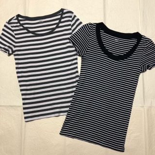 ギャップ(GAP)のボーダートップス 2枚セット(Tシャツ(半袖/袖なし))