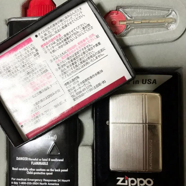 ZIPPO(ジッポー)の新品 ZIPPO ライター ジッポー オイル 石 セット メンズのファッション小物(タバコグッズ)の商品写真