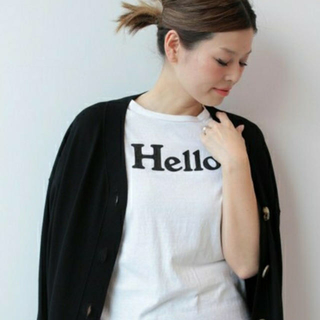 ドゥーズィエムクラス(DEUXIEME CLASSE)のタグ付新品⭐️ドゥーズィエムクラス MADISONBLUE HELLO Tシャツ(Tシャツ(半袖/袖なし))