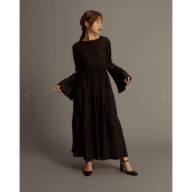 RANDEBOO natural long dress 黒のサムネイル