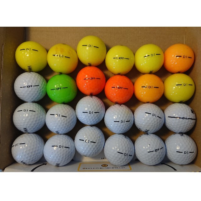 本間ゴルフ(ホンマゴルフ)の005本間ゴルフ D1 24個 ロストボール ゴルフボール スポーツ/アウトドアのゴルフ(その他)の商品写真