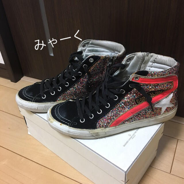 GOLDEN GOOSE(ゴールデングース)のSlide Glitter Sneakers レディースの靴/シューズ(スニーカー)の商品写真