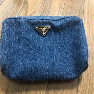 PRADA / denim pouch