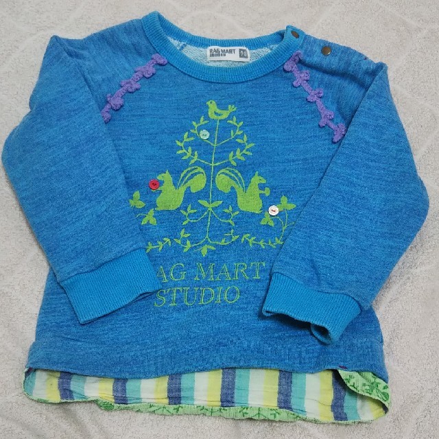 RAG MART(ラグマート)のラグマート トレーナー 90 キッズ/ベビー/マタニティのキッズ服男の子用(90cm~)(Tシャツ/カットソー)の商品写真