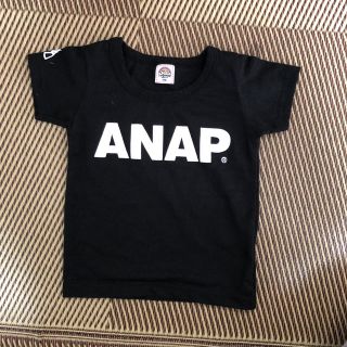 アナップキッズ(ANAP Kids)のANAP アナップキッズ 90㎝ Tシャツ 黒T 女の子 男の子(Tシャツ/カットソー)