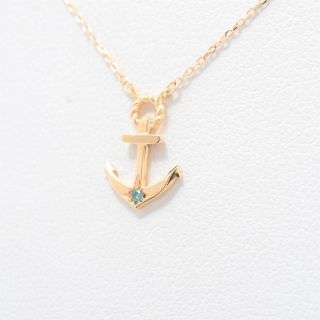 スタージュエリー(STAR JEWELRY)のK18 イエローゴールド スタージュエリー ブルーダイヤモンド 美品(ネックレス)