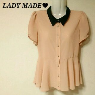 レディメイド(LADY MADE)のLADY MADE♥配色ペプラムブラウス(シャツ/ブラウス(半袖/袖なし))