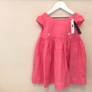 プチバトー(PETIT BATEAU)の【あずこ様 ご専用】プチバトー 19SS リネンワンピース 3ans 新品(ワンピース)