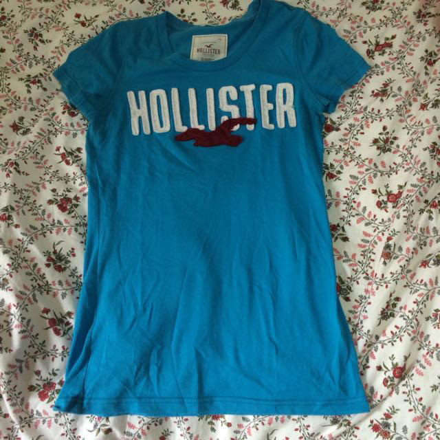 Hollister(ホリスター)のブルーのホリスター レディースのトップス(Tシャツ(半袖/袖なし))の商品写真