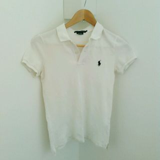 ラルフローレン(Ralph Lauren)のラルフローレン  白 ポロシャツ(ポロシャツ)