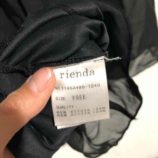 rienda(リエンダ)のrienda ミニワンピース チュニック レディースのワンピース(ミニワンピース)の商品写真