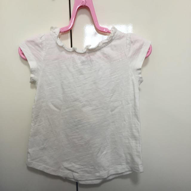 babyGAP(ベビーギャップ)のアイスとリボンのTシャツ キッズ/ベビー/マタニティのキッズ服女の子用(90cm~)(Tシャツ/カットソー)の商品写真