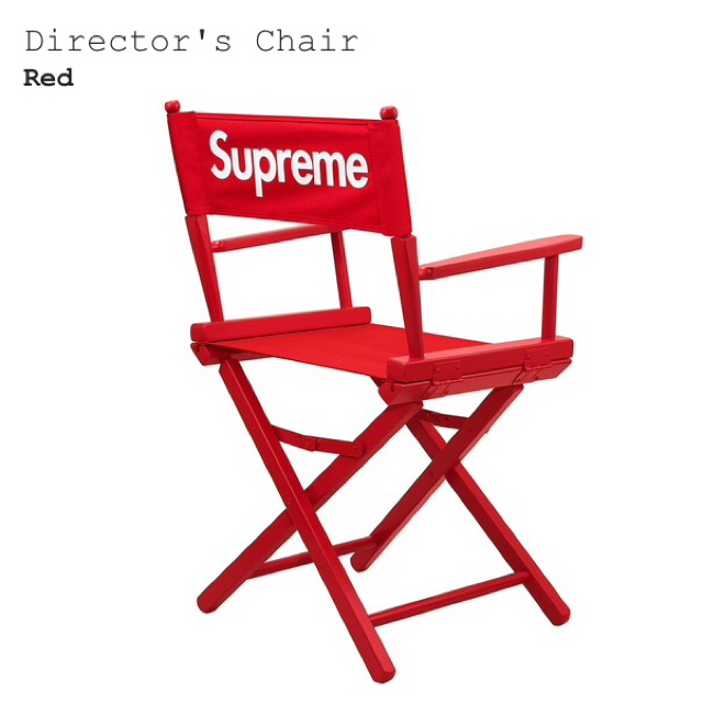 Supreme(シュプリーム)のSupreme 19ss Director's  Chair red メンズのファッション小物(その他)の商品写真