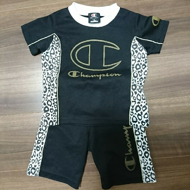 Champion(チャンピオン)のChampion  ヒョウ柄 半袖ジャージ キッズ/ベビー/マタニティのキッズ服男の子用(90cm~)(その他)の商品写真