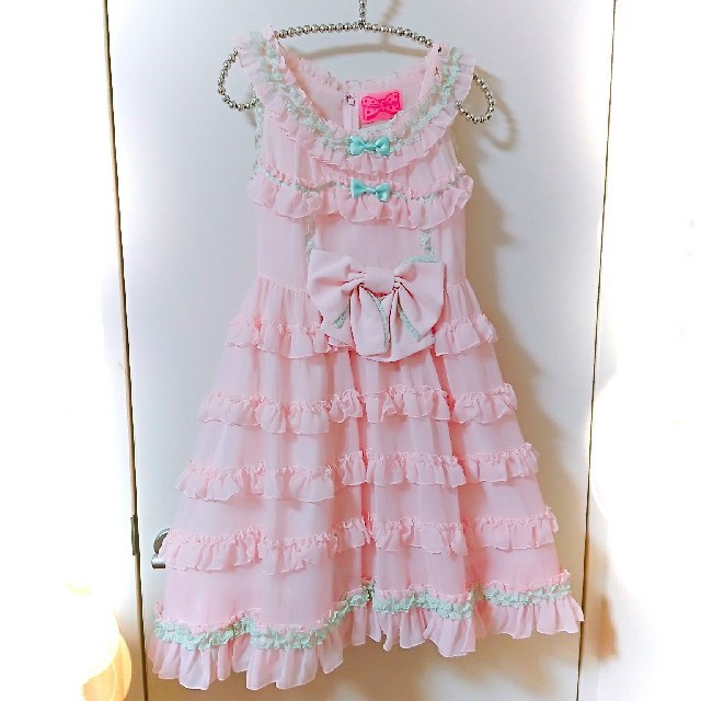 【Angelic Pretty】ピンクシフォンワンピース