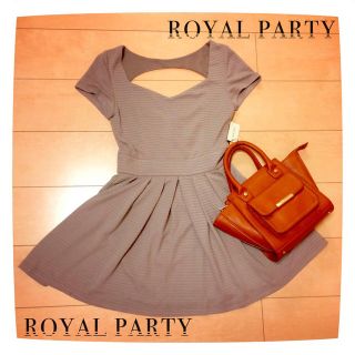 ロイヤルパーティー(ROYAL PARTY)のROYAL PARTY 背中開きワンピ(ミニワンピース)