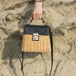 アメリヴィンテージ(Ameri VINTAGE)のAmeriVINTAGE💎大人気完売ラタンバッグ👜(かごバッグ/ストローバッグ)